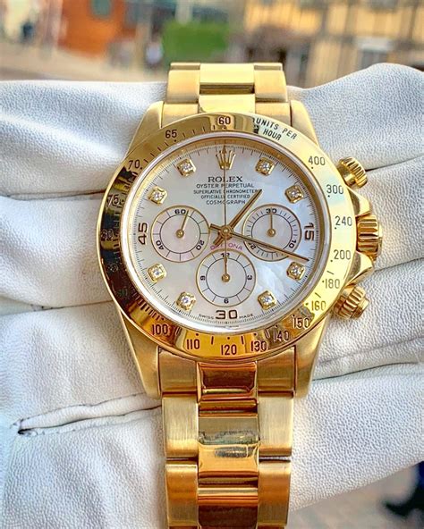 rolex gold colour watch